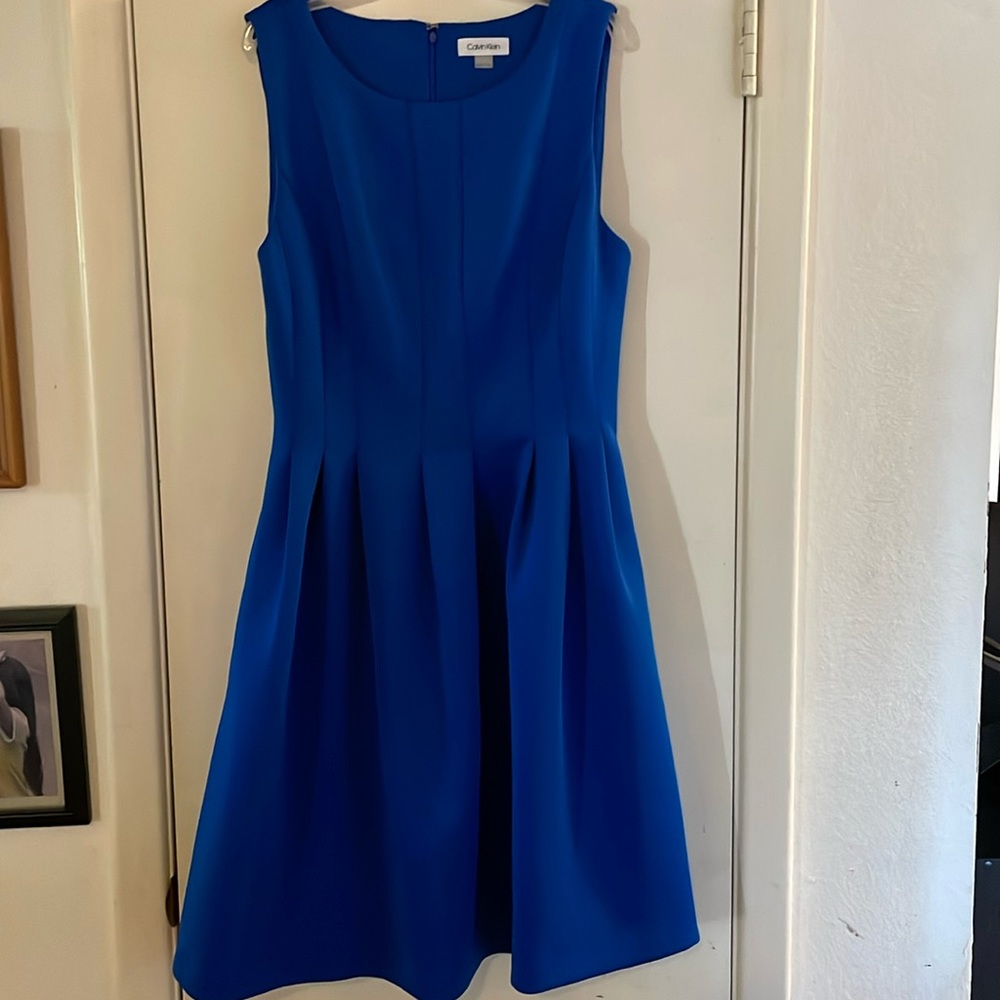 Calvin Klein Royal Blue Sleeveless Dress size 12